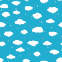 雲のイラストパターン背景 Bg Patterns 背景パターン配布 作成サイト