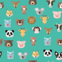 動物のイラストパターン素材 Bg Patterns 背景パターン配布 作成サイト
